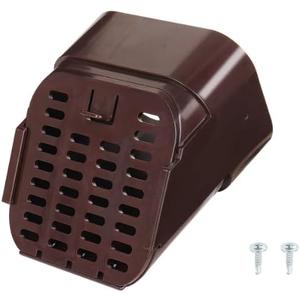 3"x4" Type-A Gutter Downspout Extensions Gutter Downspouts Downspout Diverter Outlet Filter and Leaf Guard for Bottom of Downspouts Extender (Brown)