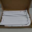 MOYIPIN Metal Clothing Rack, Single Rod Portable Garment Rack for Hanging clothes, Cloths Rack for Bedroom, Balcony 43.31inch, White