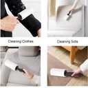 Lint Rollers for Pet Hair Extra Sticky, Pet Hair Remover Set Brush for Dog & Cat Hair Removal, Clothes, Furniture, 2 Handles with 4 Refills, 240 Total Sheets