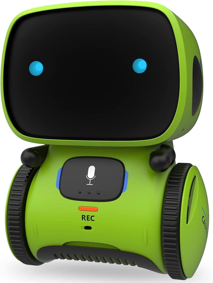 GILOBABY Interactive Talking Robot for Boys, Smart Toy with Touch Control, Playback Mode, Dancing, Singing, Educational Gift for 3-7 Year Old Kids (Green)