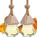 Car Air Freshener Hanging Diffuser – Long-Lasting Essential Oil Scent (Up to 60 Days) – Non-Toxic & Eco-Friendly – 2-Pack Auto Fresheners Made in USA