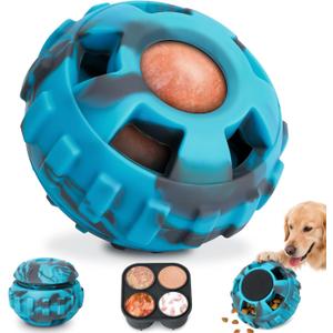 Dog Enrichment Toys to Keep Them Busy-Interactive Dog Toys for Small Dogs-Freeze Treat Dispensing, Dog Toys to Reduce Boredom & Anxiety Relief, Puppy Gift,Natural Rubber &Dishwasher Safe,Blue,S