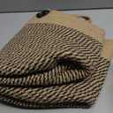 14"x12" Natural Jute Rope Woven Storage Basket with Handles for Plant, Blankets,Toys,Clothes,Shoes - Living Room Home Decor,Multifunctional Basket for Organizer,Picnic,Artificial Tree (Large, Brown and Black)