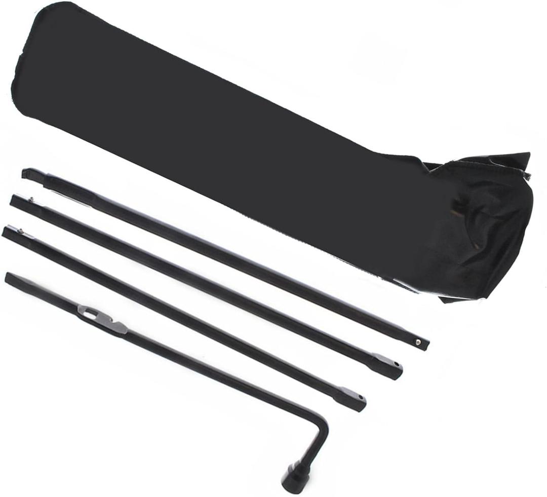 4 Pcs Spare Tire Lug Wrench Jack Tool Kit Replacement for Chevy Silverado 1500 Replacement for GMC Sierra 2000-2014