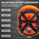 GREEN DEVIL Safety Helmet Construction Hard Hat ANSI Z89.1 Cascos De Construccion Vented ABS Work Hardhat for Men Women (Orange)