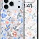 for iPhone 17 Pro Case, Ultra Thin Magnetic Transparent Compatible with MagSafe for iPhone 17 Pro Phone Cover 6.3 inch, Little Butterfly