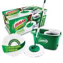 Libman Tornado Spin Mop System, Spinning Floor Mopping and Bucket with Wringer Set for Home, Hardwood, Laminate, Tile Cleaning, Includes 3 Machine Washable Replacement Head Refills (4 Total)