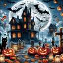 1000 Piece Halloween Puzzles for Adults Kids: Haunted House Mansion Puzzle Party Game Toy Gifts for 3+ Years Old Boys Girls Halloween Nightmare Before Christmas Jigsaw Puzzle for All Ages