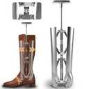 Women’s & Men’s Boot Calf Stretcher, Adjustable Shaft Expander for Wide Footwear, Heavy-Duty Cast Aluminum Tool for Boots, Helps Relieve Tightness in Ankle, Instep And Lower Leg, Fits Most Tall Styles