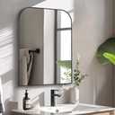 Bathroom Mirror, Wall Mirrors, Black Metal Framed Wall-Mounted Mirrors, Bathroom Vanity Mirror for Over Sink, Living Room, Bedroom, Entryway, 22x30 Inch, Black