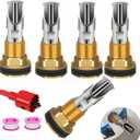 5 Pcs Pig Nipple Waterer for Barrel Kit Stainless Steel Automatic Pig Nipple Drinker Hog Drinker Feeder with Brass Water Tank Connector Kit Hog Water Nipples for Hog Piglets Goat Waterering System