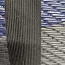 GENIMO Outdoor Rug, Waterproof Plastic Rugs for Patio, 5'x8' Blue Grey
Outside Large Leaf Carpet Mat for Porch Decor, Deck, Balcony, Camping, RV, Backyard, Picnic, Beach, Reversible, Foldable