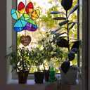 Dog Memorial Gifts for Loss of Dog, Pet Sympathy Suncatcher, Bereavement Keepsake Stained Glass Suncatchers for Windows