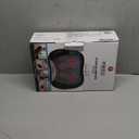 HoMedics 3D Shiatsu Full-Body Massager with Therapeutic Vibration, Soothing Heat with Deep-Kneading Massage Helps Release Tension in Neck, Back, Shoulders, Lightweight for Home, Office, Travel (1 Count (Pack of 1), Black)