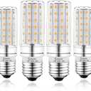 LED Light Bulb 100w Equivalent 1200 Lumen 3000K Warm Daylight White 12W LED Bulb E26 Base Non-Dimmable Ceiling Fan Light Bulbs for Home Indoor LED Corn Light Bulb Pack of 4