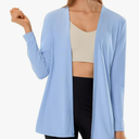 HODOSPORTS Women’s UPF 50+ Rash Guard Cardigan UV Sun Protection Shirts with Pockets Swim Cover Up Long Sleeve Lightweight Size XL