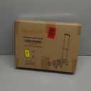 Folding Hand Truck500lbs, Portable Heavy Duty Dolly Cart, 6 Wheels Collapsible Luggage Cart with 2 Elastic Ropes - Compact Trolley Cart for Easy Moving - Ideal Hand Cart for Travel and More (17, Orange)