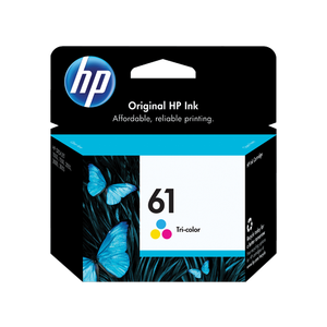 HP 61 Tri-color Original Ink Cartridge, CH562WN#140