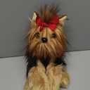 Bearington Chewie The Yorkie Stuffed Dog Plush Toy - 13" Soft Cuddly Yorkshire Terrier with Realistic Fur and Floppy Body - Adorable Yorkie Plush Gift for Kids, Girls, Women, and Dog Lovers