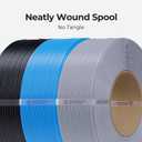 Creality 2kg Black & White PETG Filament Refill 1.75mm, 3D Printer Filament, Spool-Free for Bambu Lab Reusable Spools, High Precision 0.03mm, Odorless & Moistureproof