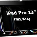 Privacy Screen Protector for iPad Pro 13 Inch (M4/M5, 2024/2025) Anti-Spy Tempered Glass, Anti-Scratch, Bubbles Free
