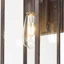 Bestshared Outdoor Wall Sconce, 15 Inch Outdoor Wall Lantern with Clear Glass, Anti-Rust Porch Lights,Weather Resistant Outdoor Lights for House, Garage, Doorway, Patio, Yard,E26 Socket(1Pack)