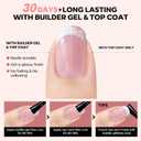 3 x modelones French Tip Press on Nails, 150Pcs Extra Short Square Fake Nails with Nail Box, Pink Gel Nail Tips for Women, Soft Glue-On Nails for Natural Salon Look, DIY Nail Art Kit (15 Sizes)