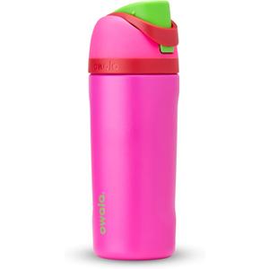Owala Kids FreeSip Insulated Stainless Steel Water Bottle with Straw, BPA-Free Sports Water Bottle, Great for Travel, 16 oz, All the Berries