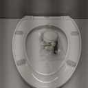 KHE Elongated Toilet Seat 18.5 Inch, Soft Close, White