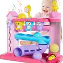 Musical Toy for 1-2 Year Old Girls,Educational Baby Toys 12-18 Months,Ball Drop Toy with English & Spanish,Fine Motor Toys for Toddlers 1-3,Birthday Gift for 1+ Year Old Girl (Pink)