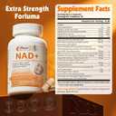  BB Date: 05/20272 x NAD Supplement, Liposomal NAD+ Nicotinamide Riboside with Resveratrol Supports Healthy Aging & Cellular Energy, Highest Absorption NAD Plus for Women, 60 Capsules, 