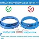 WH05X29521 Washer Door Gasket for GE GFW550SSN0WW GFW550SSN2WW GFW550SSN5WW GFW550SSN1WW GFW550SPR5RS GFW550SPN0DG GFW550SPR4RS GFW550SSN4WW GFW550SSN3WW GFW510SCN0WW GFW510SCV0WW Gasket Seal