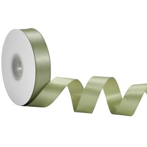 Sage Green Satin Ribbon 1 Inch x 50 Yards – Rustic Double Faced Ribbon for Wedding Favors, Gifts & Floral Crafts