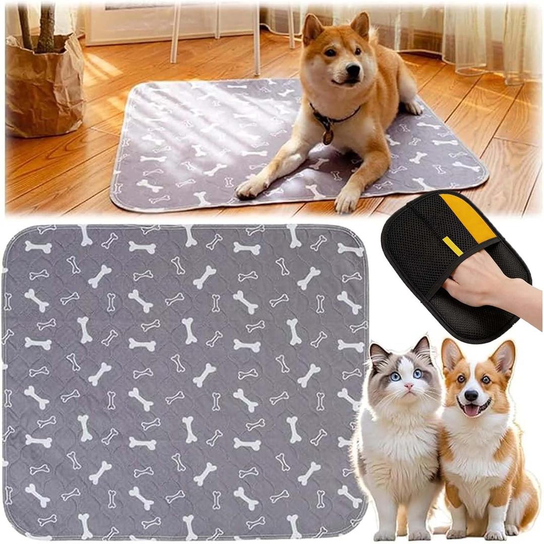 Puppy Pads – Reusable, Washable & Leak-Proof Pet Training Pads for Dogs Cats, Anti-Slip, Home Travel (S-15.7"×23.6")