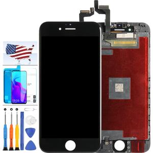 for iPhone 6S Screen Replacement (Model: A1633 A1688 A1691 A1700) Screen Replacement for iPhone 6S 4.7inch LCD Touch Digitizer Display Glass Full Assembly Parts Kit with Repair Tools (Black)