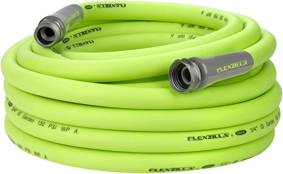 Flexzilla Garden Hose 3/4 in. x 50 ft., Lightweight All-Weather Water Hose, Durable and Flexible, Leak-Free Connections