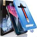 MAGIC JOHN 2 Pack for iPhone 13/14& iPhone 13 Pro 6.1 inch Tempered Glass Screen Protector, Auto Dust-Elimination, Bubble Free, HD Clear, Easy Installation