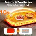 Food Warming Mat, Silicone Electric Heating Tray to Keep Food Warm at Party, Heating Mat for Food with 3 Temperature Levels & 2 Hours Auto-Off, Roll up Warming Tray for Buffets, Parties, Picnic