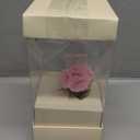 Mother's Day Decor Artificial Carnation Flowers Handmade Crochet Flower Bouquet Cute Knitted Flower Bouquet Kit Crochet Plant Potted Artificial Carnations Gift Box (Pink, 1pcs)