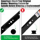 Grasscool 406712 532406712 Mower Mulching Blade with Circle Mounting Pattern for Craftsman Husqvarna 21 inch Deck Push Walk Behind Lawnmower Replace 165833 175064 189028 532189028