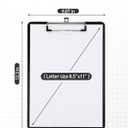 Dynta 10 Pack Plastic Clip Boards 12.5x9 Inch Standard Letter Size Clipboard with Low Profile Clips, Lightweight & Sturdy for Office, Classroom, Black