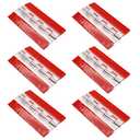 Cionyce 6 Pack Self-Adhesive Cabinet Hinges Clear Acrylic Hinges 75mm Transparent Hinges for Display Stand,DIY Box