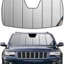 Pigenius Windshield Sunshade for Jeep Grand Cherokee 2014-2021, Grand Cherokee WK 2022 Front Window Shade - Safeguard