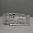 RoskDeewat Egg Holder for Fridge, Automatic Rolling Egg Container for Refrigerator, Stackable Fridge Organizers and Storage with Lid, Clear Plastic Egg Dispenser & Tray (2 Tier)