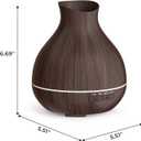 BZseed Aromatherapy Essential Oil Diffuser, 550ml Ultrasonic Fragrant Oil Large Room Humidifier, Diffusers for Home with Timer and Waterless Auto-Off, 7 Color LED Lights,Cool Mist Humidifiers