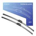 VENRAIN Wiper Blades, OEM Quality, Premium All-Season PTFE Rubber, Quiet & Streak-Free, J-Hook, Automotive Replacement Windshield Wiper Blades (24"+18" Pair for Front Windshield)