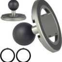 Magnetic Car Phone Holder Mount with B Size 25mm 1" Ball Compatible with Magsafe iPhone 16 15 14 13 Pro Max RAM mounts B Size 1 inch Double Socket Arm Magsafe Ball Mount Adapter