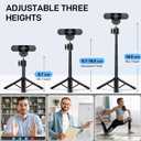 EMEET C960 Webcam with Tripod, 1080P Webcam with Microphone, Adjustable Height Mini Tripod, C960 Web Camera with Privacy Cover, Plug & Play with Stand for Zoom/Skype/YouTube/FaceTime