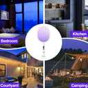 Electric Fly Swatter Racket, Upgraded 4000V Detachable Electric Bug Zapper with Dual Modes, Mosquito Zapper Racket with Type-C Rechargeable Base, Fly Killer for Indoor Outdoor, 1 Pack