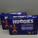 Huggies Size 7 Overnites Baby Diapers: Overnight Diapers, Size 7 (41+ lbs), 68 Ct (2 Packs of 34), Packaging May Vary